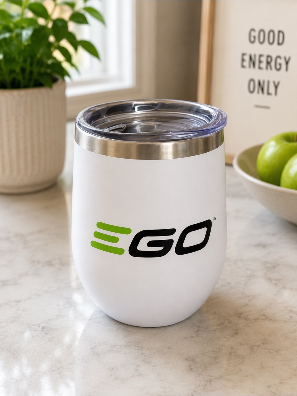 EGO White Tumbler 12oz